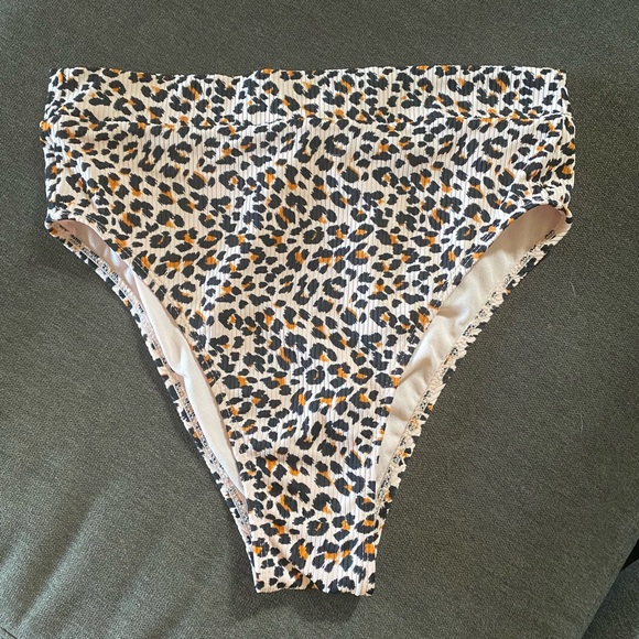 Medium Target Juniors High Leg High Waist Bikini Bottom - Picture 3 of 4
